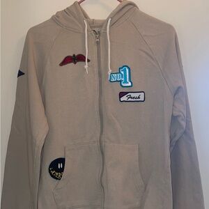 American Rag Cream Textured Hoodie